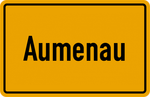 Ortsschild Aumenau