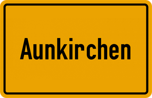 Ortsschild Aunkirchen