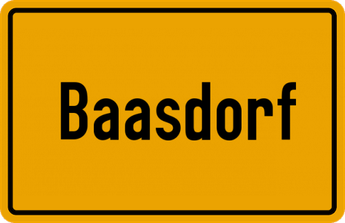 Ortsschild Baasdorf
