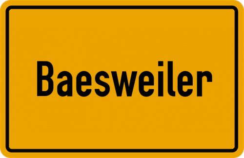 Ortsschild Baesweiler