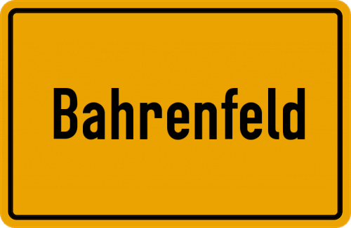 Ortsschild Bahrenfeld