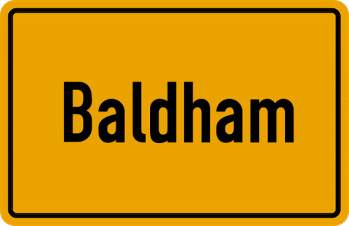 Ortsschild Baldham