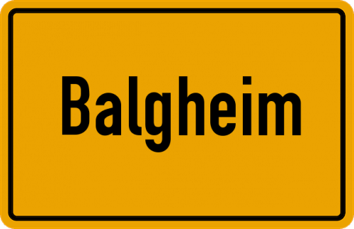 Ortsschild Balgheim