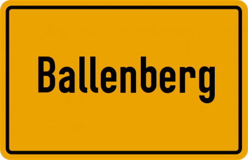 Ortsschild Ballenberg
