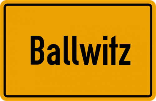 Ortsschild Ballwitz