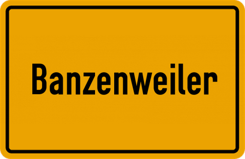 Ortsschild Banzenweiler