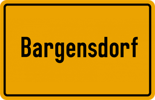 Ortsschild Bargensdorf
