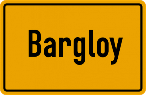 Ortsschild Bargloy