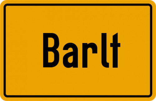 Ortsschild Barlt