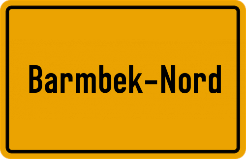 Ortsschild Barmbek-Nord