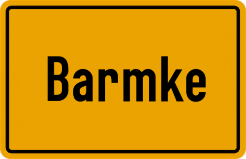 Ortsschild Barmke