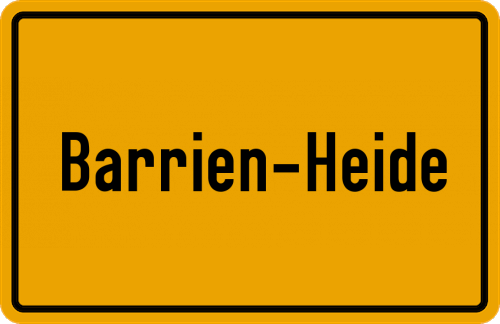 Ortsschild Barrien-Heide