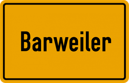 Ortsschild Barweiler