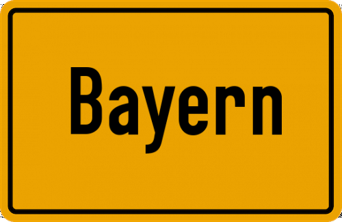 Ortsschild Bayern, Chiemgau