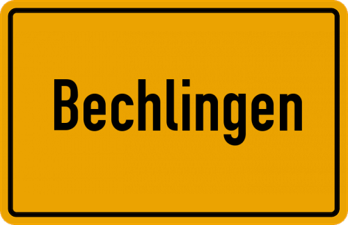 Ortsschild Bechlingen, Siegkreis