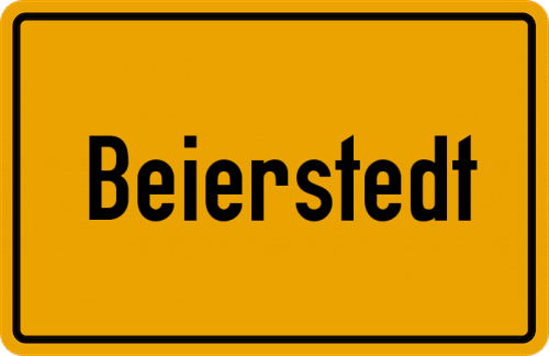 Ortsschild Beierstedt