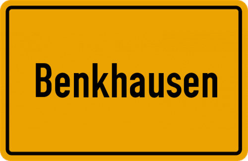Ortsschild Benkhausen