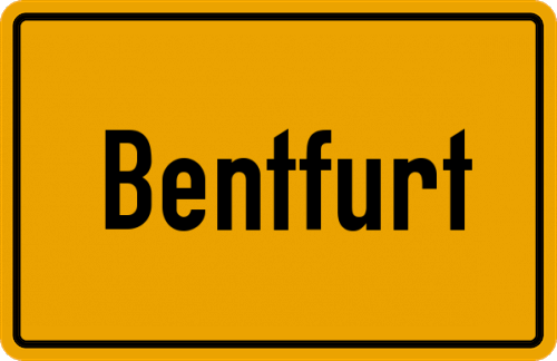 Ortsschild Bentfurt