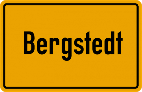 Ortsschild Bergstedt
