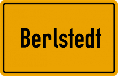 Ortsschild Berlstedt