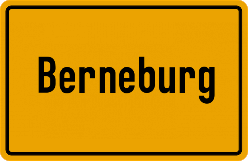 Ortsschild Berneburg