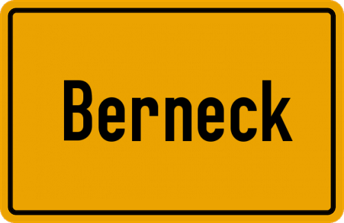 Ortsschild Berneck