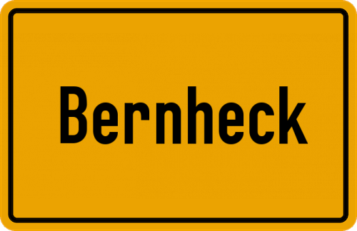 Ortsschild Bernheck