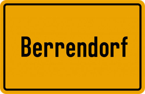 Ortsschild Berrendorf