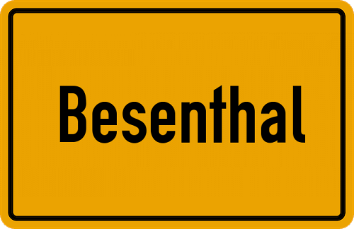Ortsschild Besenthal