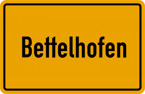 Ortsschild Bettelhofen