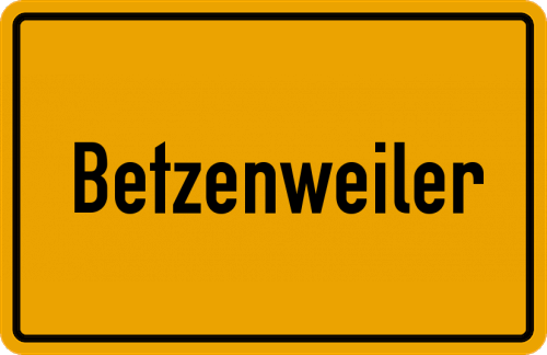 Ortsschild Betzenweiler