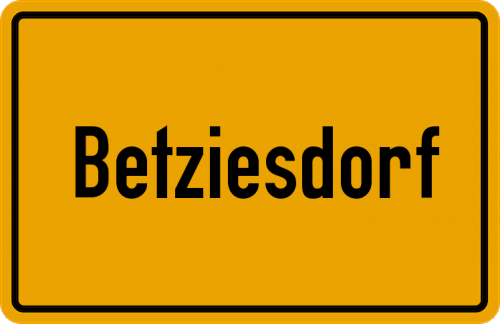 Ortsschild Betziesdorf