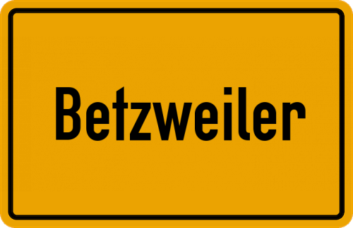 Ortsschild Betzweiler