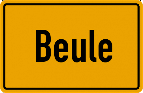 Ortsschild Beule, Allgäu