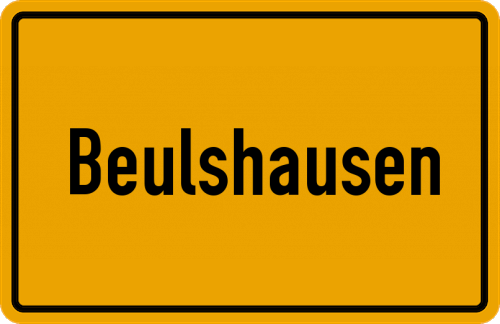 Ortsschild Beulshausen