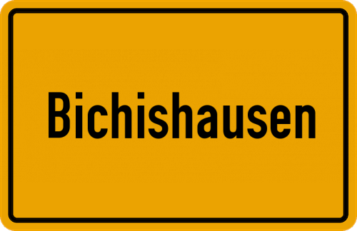 Ortsschild Bichishausen