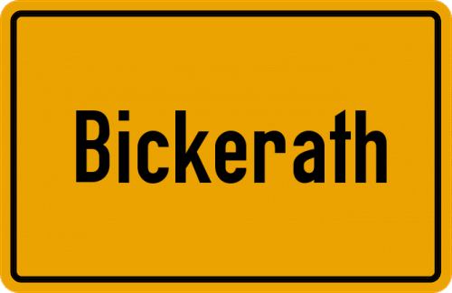 Ortsschild Bickerath
