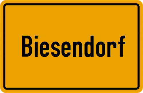 Ortsschild Biesendorf