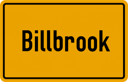 Ortsschild Billbrook