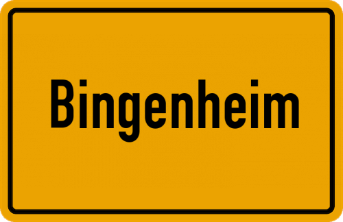Ortsschild Bingenheim