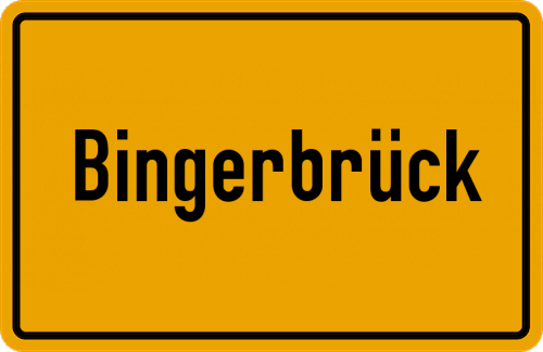 Ortsschild Bingerbrück
