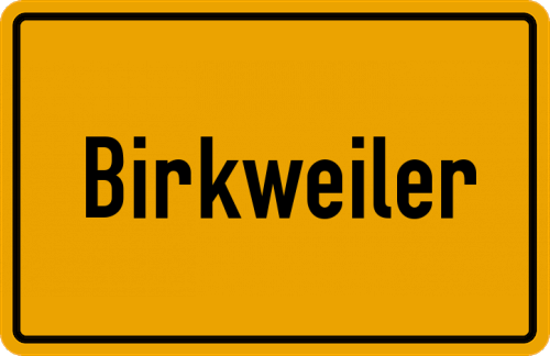 Ortsschild Birkweiler