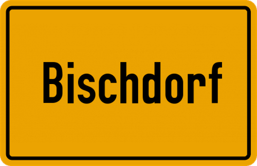 Ortsschild Bischdorf, Niederlausitz