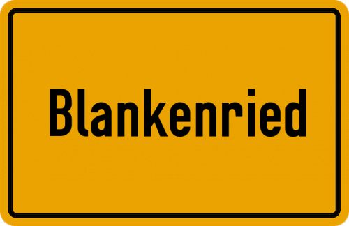 Ortsschild Blankenried