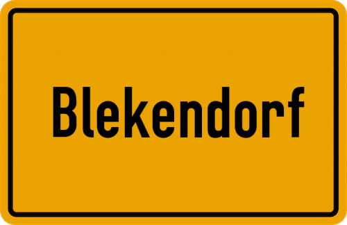 Ortsschild Blekendorf