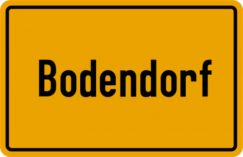 Ortsschild Bodendorf