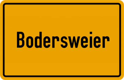 Ortsschild Bodersweier