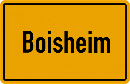 Ortsschild Boisheim