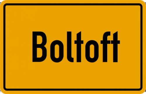 Ortsschild Boltoft