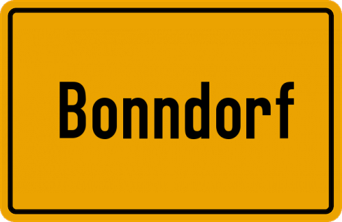 Ortsschild Bonndorf
